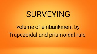 Practical application example of trapezoidal and prismoidal rule to find volume [upl. by Yeta]