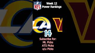 NFL Week 12 Power Rankings nfl nflpowerrankings nflfootball [upl. by Natsuj]