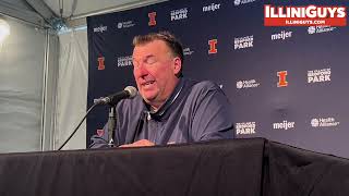 No 1 Oregon 38 No 20 Illinois 9  Illinois Head Coach Bret Bielema PostGame Media Conference [upl. by Nelg801]