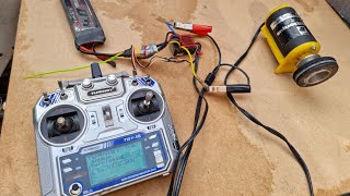 running a turbex rc plane motor from rc car esc  hobbywing 880 [upl. by Ellehsar]