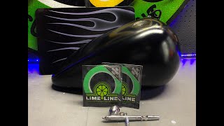 Laying out fineline tape and airbrushing marbleized texture flames on a Harley Davidson tank quotlivequot [upl. by Thayne354]