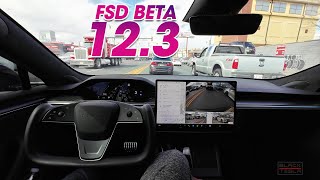 Tesla FSD Beta  123 Downtown to Costco [upl. by Neeka]