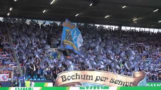 05 VfL Bochum  FC Bayern München 27102024 Choreo im Block und Stimmung vom Spiel [upl. by Yhtomot]