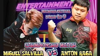 FULL HIGHLIGHTSANG FINALE ANTON RAGA VS MIGUEL SALVILLA  RACE TO 9 10BALLS CHAMPIONSHIP MATCH [upl. by Enimsaj943]