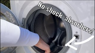 Stress test Wash WITHOUT shock absorbers in Whirlpool [upl. by Annayd]