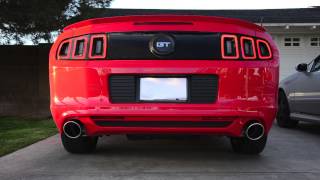 2013 Mustang GT 50 Borla SType AxleBack [upl. by Elegna]