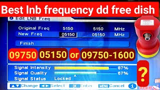 lnb frequency of free dish  Best lnb frequency for dd free dish [upl. by Pembroke763]