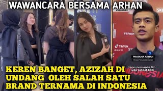 Arhan jelaskan mengenai ini saat di wawancara azizah hadir di acara brand ini [upl. by Akiaki]