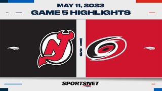 NHL Game 5 Highlights  Devils vs Hurricanes  May 11 2023 [upl. by Silisav]