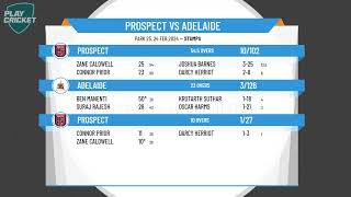 SPC  West End Mens  1st Grade  Div Two  Round 9  Prospect v Adelaide  Day 1 [upl. by Shay499]