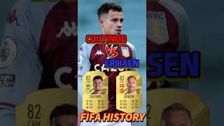 【Coutinho vs Eriksen🔥】Evolution in every fifa fifa fifa23 football shorts [upl. by Ahsiri]