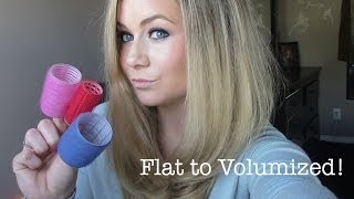 Volumized Hair using Velcro Rollers [upl. by Ahseet185]