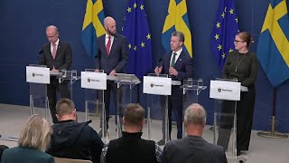 Pressträff om totalförsvarspropositionen 2025  2030 [upl. by Eluj372]