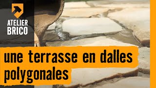 Construire une terrasse en dalles polygonales  Atelier brico HORNBACH [upl. by Ramoh461]