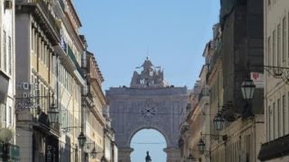 Lissabon Arco Triunfal Praça do Comércio [upl. by Elvie]