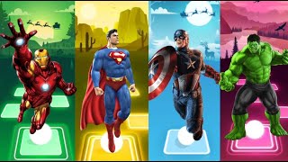 Spiderman Cartoon 🆚 Hulk 🆚 Ironman 🆚 Batman 🆚 Captain America 🎵 Who Will Win⁉️ [upl. by Hennahane]