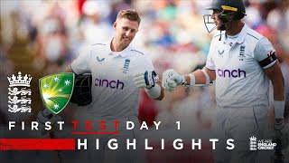 Root Begins Series with Century  Highlights  England v Australia Day 1  LV Insurance Test 2023 [upl. by Odidnac]