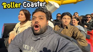 Riding A Roller Coaster On A Beach 😍🎢  Samandar Mein Amusement Park In United States Of America 🇺🇸 [upl. by Euqinna]