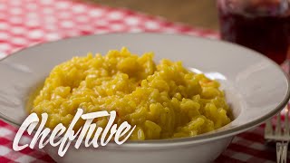 How to Make Risotto Alla Milanese  Recipe in description [upl. by Nord]