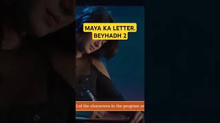 Beyhadh 2 MAYA KA LETTER jenniferwinget mayaattitudeshorts youtubeshorts [upl. by Ennirok]