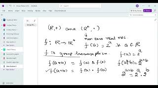 Group Theory Group Homomorphism OneNote 2024 10 28 20 37 51 [upl. by Atteuqram]