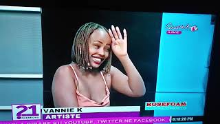 VANNIE K on 21 questions ku Spark TV enjoy share and subscribe [upl. by Elleinnad]