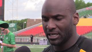 Video Darian Durant on meeting the TigerCats [upl. by Wooldridge]