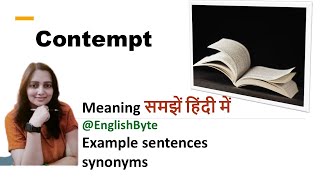 Contempt meaning in Hindi [upl. by Roobbie986]