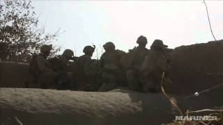 Raw Video Marines in gunbattle with Taliban [upl. by Anek]