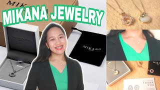 MIKANA JEWELRY Unboxing amp Honest Review Does it TARNISH  Faith Blanaque [upl. by Rolland450]