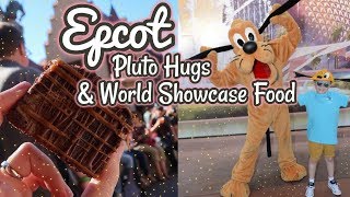 The Best Pluto Hug  World Showcase Food  Epcot  2018  Walt Disney World Resort [upl. by Crescin682]