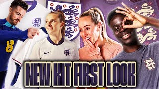 quotWOW I Have No Wordsquot 🤩  England Players Get A First Look At The New England Home and Away Kit 👀 [upl. by Vihs]