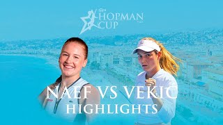 Hopman Cup Womens Final Womens Singles Final Donna Vekić vs Céline Naef [upl. by Atsirhcal]