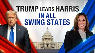 Trump Shouldnt Have Left White House  Trump Leads Harris In All Swing States  News9 [upl. by Muns]