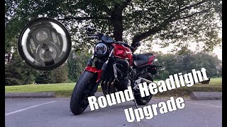 FZ6 Headlight Upgrade and Reveal  FZ6 Build [upl. by Herbert]