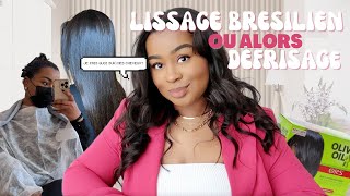 LISSAGE BRESILIEN VS DEFRISAGE  COMMENT avoir des cheveux CREPUS et LISSES  DorianeDml [upl. by Foulk734]