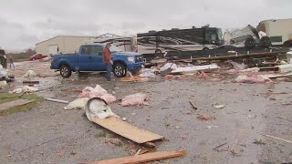 Several tornados reported near Houston snow reported in Lubbock [upl. by Eelah188]