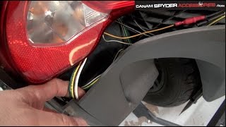 Installation Part 2 of 2  RT Spyder PlugampPlay trailer harness 2010 and up [upl. by Aklim]