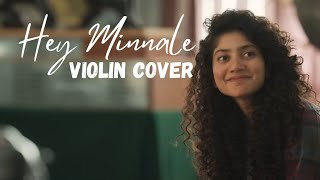 Hey Minnale  Violin Cover  Amaran  Sivakarthikeyan  Sai Pallavi  Ashwin amaran [upl. by Nickelsen52]