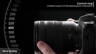 EOS R  How to Use the Control Ring on The RF Lens [upl. by Goodill585]