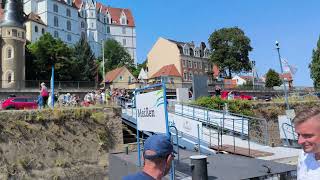 Dampfschifffahrt von Radebeul nach Meißen und Rückweg mit dem Fahrrad auf Elbradweg [upl. by Tacy525]