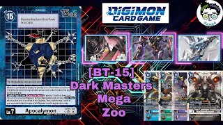 Dark Masters Mega Zoo  Digimon Card Game  BT15 Exceed Apocalypse [upl. by Laurens]