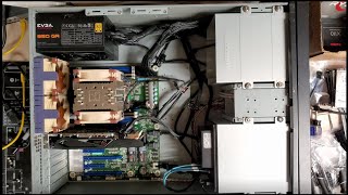 EPYC Server Build Part 4 Power amp Data Cabling [upl. by Adnovahs]