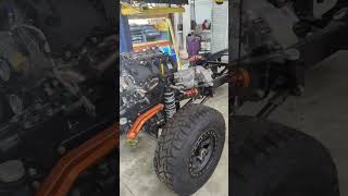 custom stainless bros bronco exhaust roadster shop chassis coyote swap [upl. by Nellir]