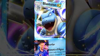 CARTA RARA BLASTOISE EX pokemon cartapokemon pokemoncards pokemontcgpocket [upl. by Ilohcin]