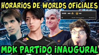 ¡Ya conocemos el horario de Worlds MDK jugará el partido inaugural  8 partidos al día en el suizo [upl. by Lemahs]