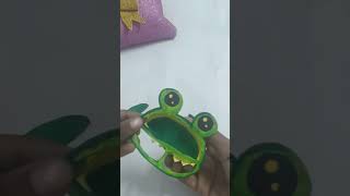 Cute frog 🐸 making with peper 🐸🐸pepercraft [upl. by Ramak]