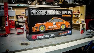 Unboxing The Tamiya TA02sw Porsche Turbo RSR Type 934 Radio Controlled Car [upl. by Naved402]