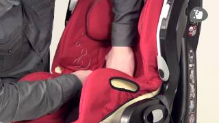 MaxiCosi l Axiss car seat l How to remove amp replace the cover [upl. by Eeralav]