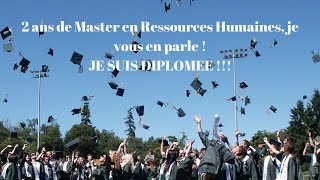 Jai obtenu mon Master en Ressources Humaines  Je vous en parle [upl. by Lledner]